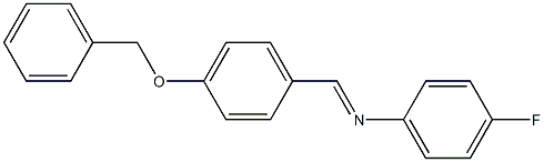 N-(4-(BENZYLOXY)BENZYLIDENE)-4-FLUOROANILINE 结构式