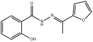 N'-[1-(2-furyl)ethylidene]-2-hydroxybenzohydrazide 结构式