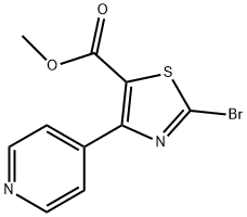 Methyl 2-bromo-4-(pyridin-4-yl)thiazole-5-carboxylate 结构式