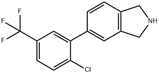 5-(2-Chloro-5-(trifluoromethyl)phenyl)isoindoline 结构式