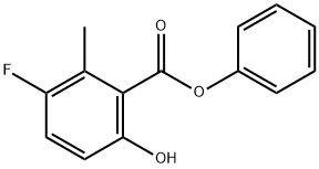 phenyl 3-fluoro-6-hydroxy-2-methylbenzoate 结构式