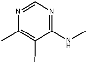 (5-Iodo-6-methyl-pyrimidin-4-yl)-methyl-amine 结构式