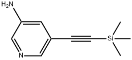 5-(2-(trimethylsilyl)ethynyl)pyridin-3-amine 结构式