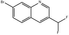 7-溴-3-(二氟甲基)喹啉 结构式