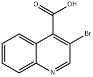 3-溴喹啉-4-羧酸 结构式