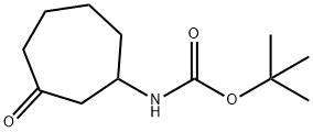 tert-butyl 3-oxocycloheptylcarbamate 结构式