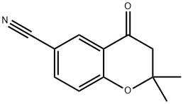 2,2-二甲基-4-氧代苯并二氢吡喃-6-腈 结构式