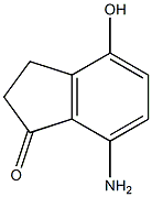 7-氨基-4-羟基-2,3-二氢-1H-茚-1-酮 结构式