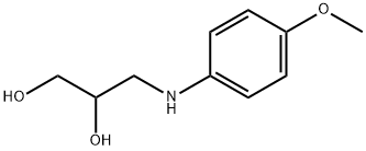 3-[(4-methoxyphenyl)amino]-1,2-Propanediol 结构式