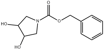 N-CBZ-反式-3,4-二羟基-四氢吡咯 结构式