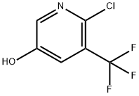 2-氯-3-三氟甲基-5-羟基吡啶 结构式