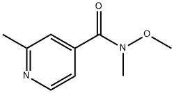 N-methoxy-N,2-dimethylisonicotinamide 结构式