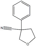 3-苯基四氢呋喃-3-甲腈 结构式