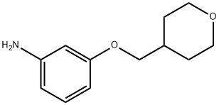 3-[(氮杂环己烷-4-基)甲氧基]苯胺 结构式