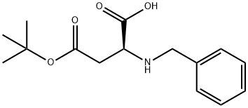 (S)-2-(苄基氨基)-4-(叔丁氧基)-4-氧代丁酸 结构式