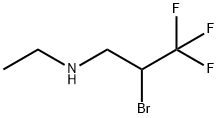 2-溴-N-乙基-3,3,3-三氟-1-丙胺 结构式