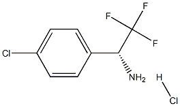 (R)-1-(4-氯苯基)-2,2,2-三氟乙胺盐酸盐 结构式