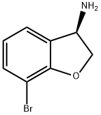(R)-7-溴-2,3-二氢苯并呋喃-3-胺 结构式