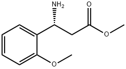 METHYL (3R)-3-AMINO-3-(2-METHOXYPHENYL)PROPANOATE 结构式