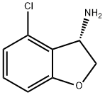 (S)-4-氯-2,3-二氢苯并呋喃-3-胺 结构式