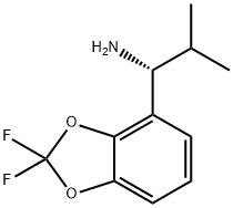 (R)-1-(2,2-DIFLUORO-BENZO[1,3]DIOXOL-4-YL)-2-METHYL-PROPYLAMINE 结构式