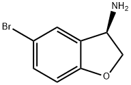 (R)-5-溴-2,3-二氢苯并呋喃-3-胺 结构式