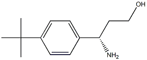 (S)-3-氨基-3-(4-(叔丁基)苯基)丙-1-醇 结构式