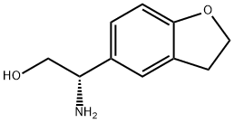 (S)-2-氨基-2-(2,3-二氢苯并呋喃-5-基)乙醇 结构式