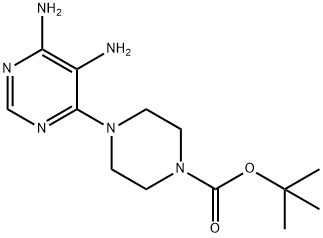tert-butyl 4-(5,6-diaminopyrimidin-4-yl)piperazine-1-carboxylate 结构式