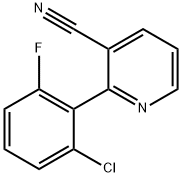 2-(2-Chloro-6-fluorophenyl)nicotinonitrile 结构式