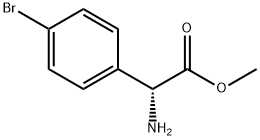 (R)-2-氨基-2-(4-溴苯基)乙酸甲酯 结构式