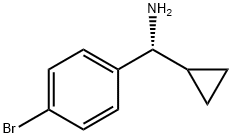 (R)-(4-BROMOPHENYL)(CYCLOPROPYL)METHANAMINE 结构式