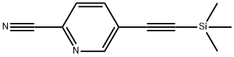 5-((trimethylsilyl)ethynyl)picolinonitrile 结构式