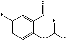 2-二氟甲氧基-5-氟苯甲醛 结构式