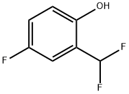 4-fluoro-2-(difluoromethyl)phenol 结构式