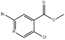 2-溴-5-氯异烟酸甲酯 结构式