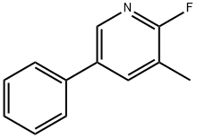 2-氟-3-甲基-5-苯基吡啶 结构式