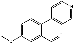5-甲氧基-2-(吡啶-4-基)苯甲醛 结构式