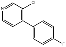 3-chloro-4-(4-fluorophenyl)pyridine 结构式