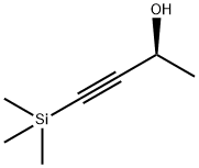 3-BUTYN-2-OL, 4-(TRIMETHYLSILYL)-, (2S)- 结构式