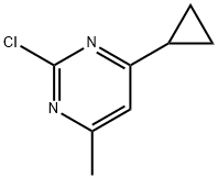 2-氯-4-环丙基-6-甲基嘧啶 结构式