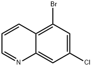 5-BROMO-7-CHLOROQUINOLINE 结构式