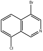 4-溴-8-氯异喹啉 结构式