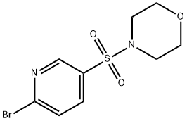 4-[(6-溴吡啶-3-基)磺酰基]吗啉 结构式