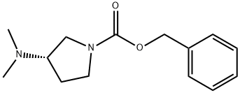 (S)-3-(二甲氨基)吡咯烷-1-羧酸苄酯 结构式