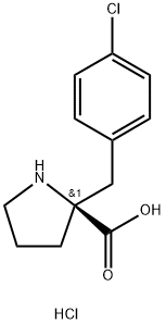 (S)-2-(4-氯苄基)吡咯烷-2-羧酸酯酸盐 结构式