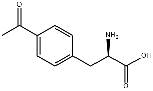 (R)-3-(4-乙酰苯基)-2-氨基丙酸 结构式