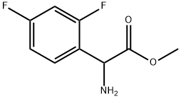 2-氨基-2-(2,4-二氟苯基)乙酸甲酯 结构式