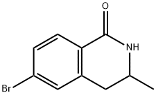 6-溴-3-甲基-3,4-二氢异喹啉-1(2H)-酮 结构式