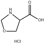RS-恶唑烷-4-羧酸盐酸盐 结构式